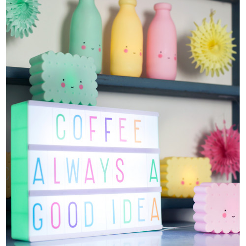 Lampka Lightbox A4 Mint A Little Lovely Company